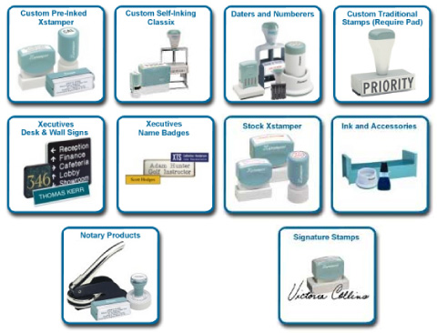 Create your own custom stamps or nameplates